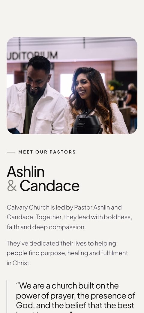Meet our pastors on a phone